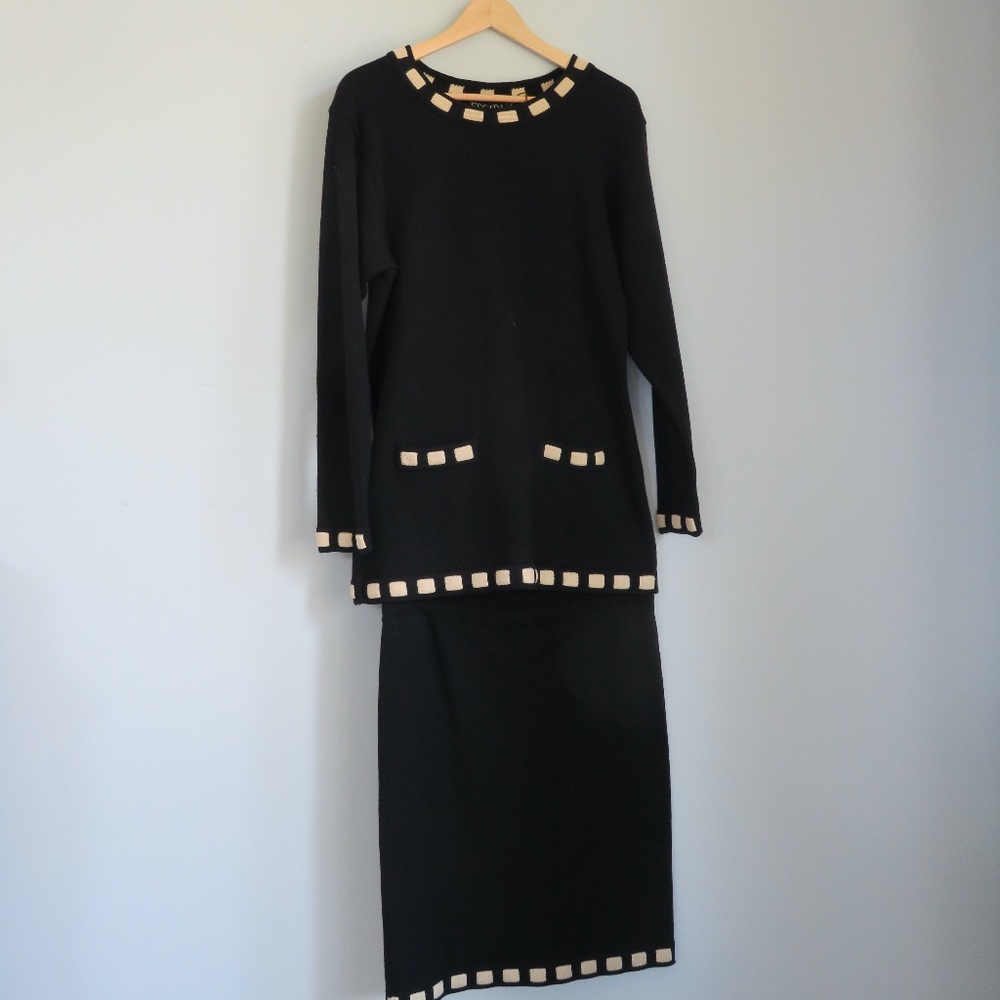 ❦ ESCADA Vintage 90s Wool Knit Set ❦
